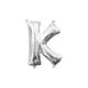13in Air-Filled Silver Letter Balloon (K)